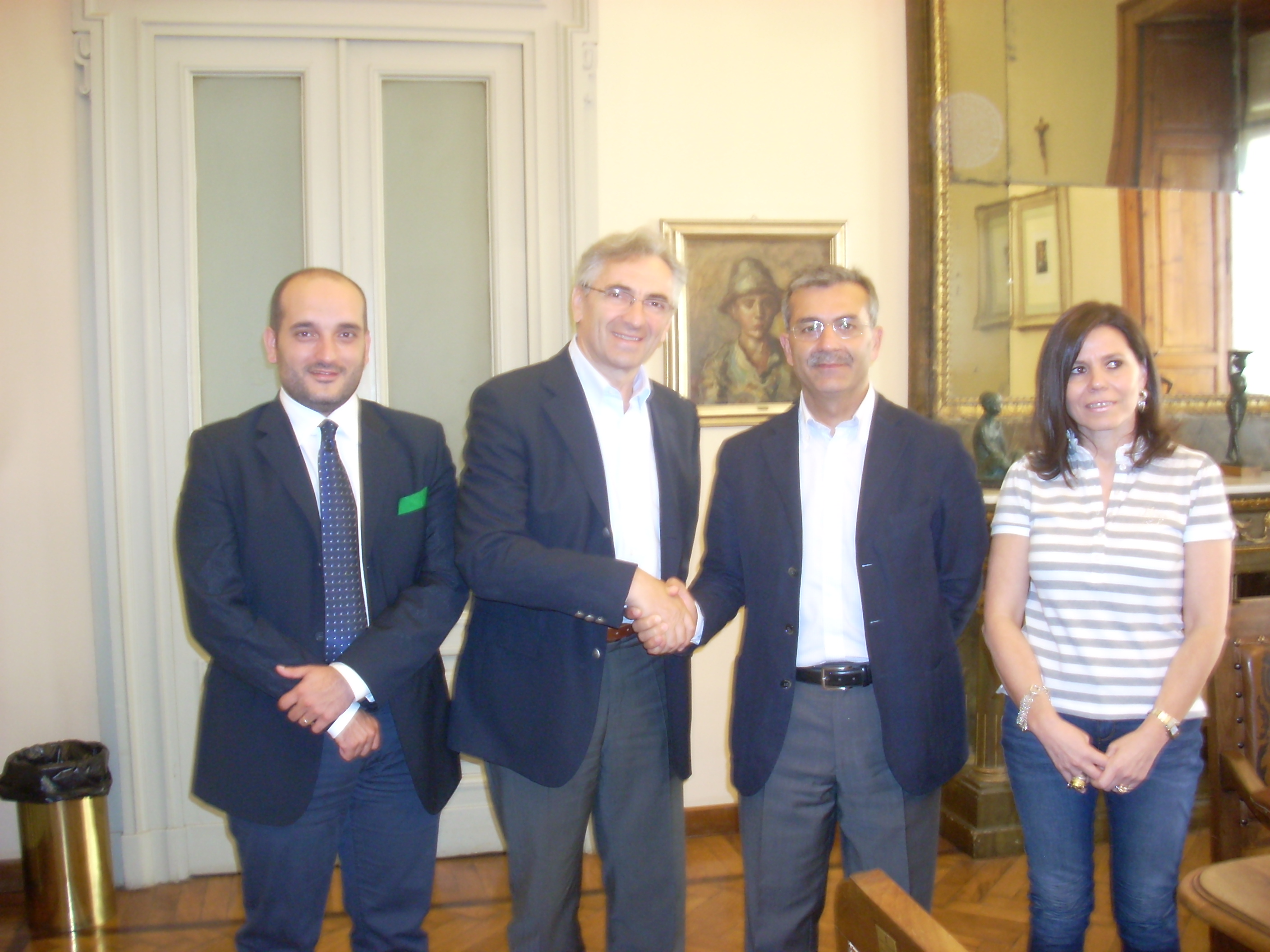 l'assessore regionale Tiberio Rabboni in visita in Provincia...